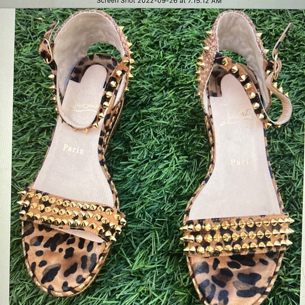 Christian Louboutin barely worn wedges